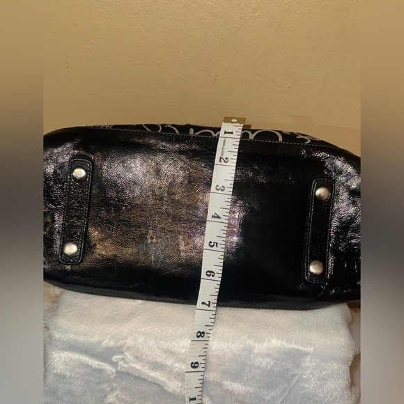 COACH Ashley Horse & Carriage Satchel Handbag w/ Shoulder Strap - Picture 9 of 16